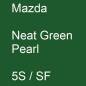 Preview: Mazda, Neat Green Pearl, 5S / SF.